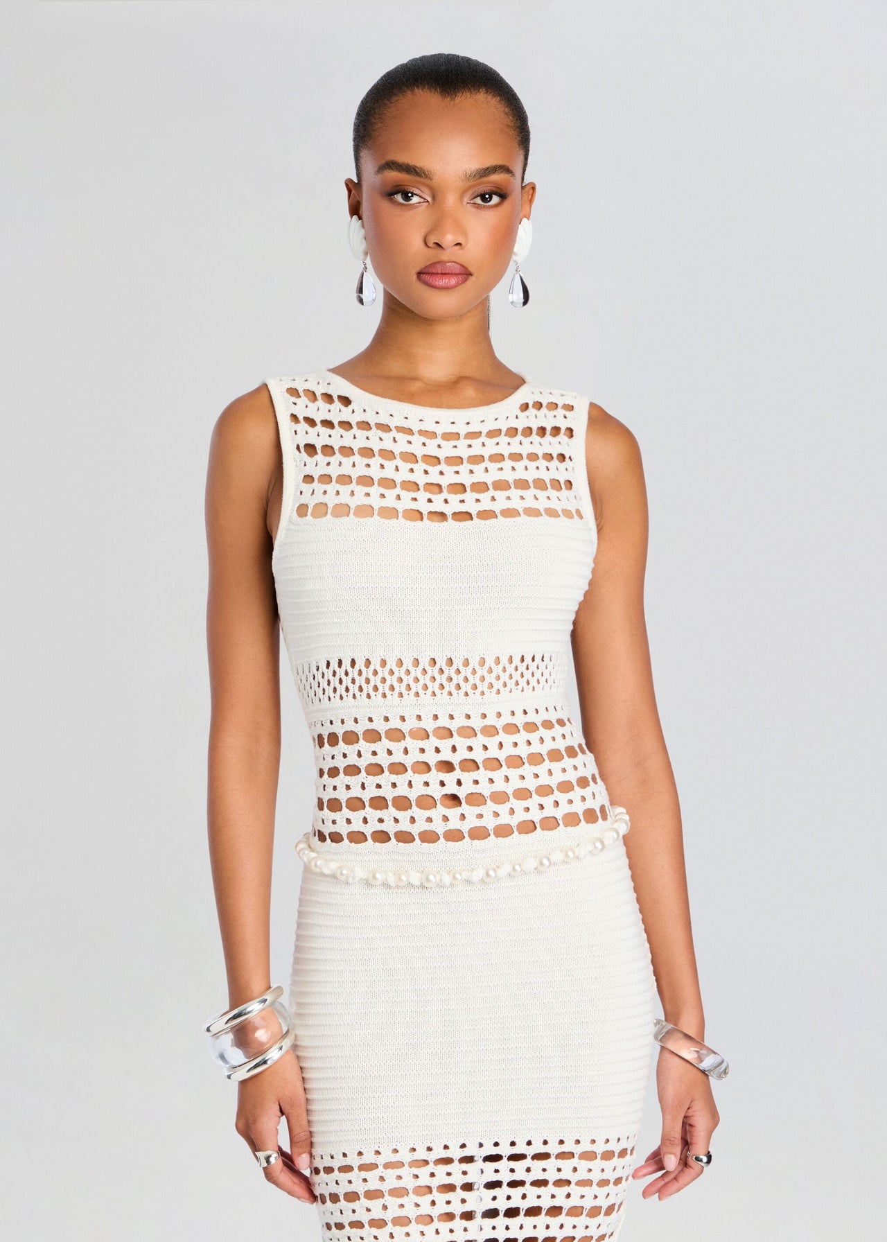 kylie crochet dress Kylie Minogue in lovely crochet dress