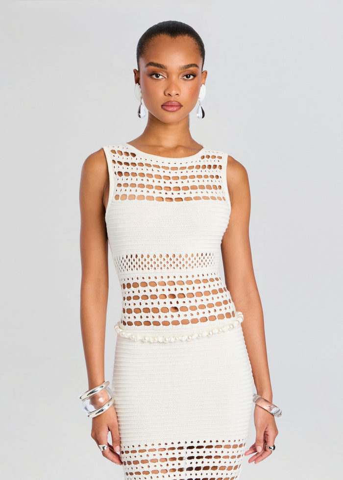 Kylan Knit Crochet Dress media 5 of 5