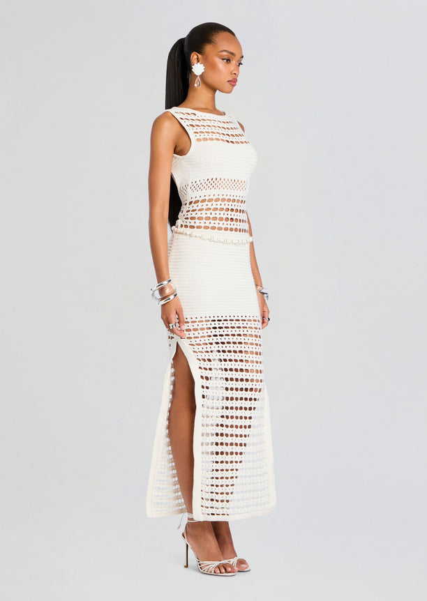 Kylan Knit Crochet Dress