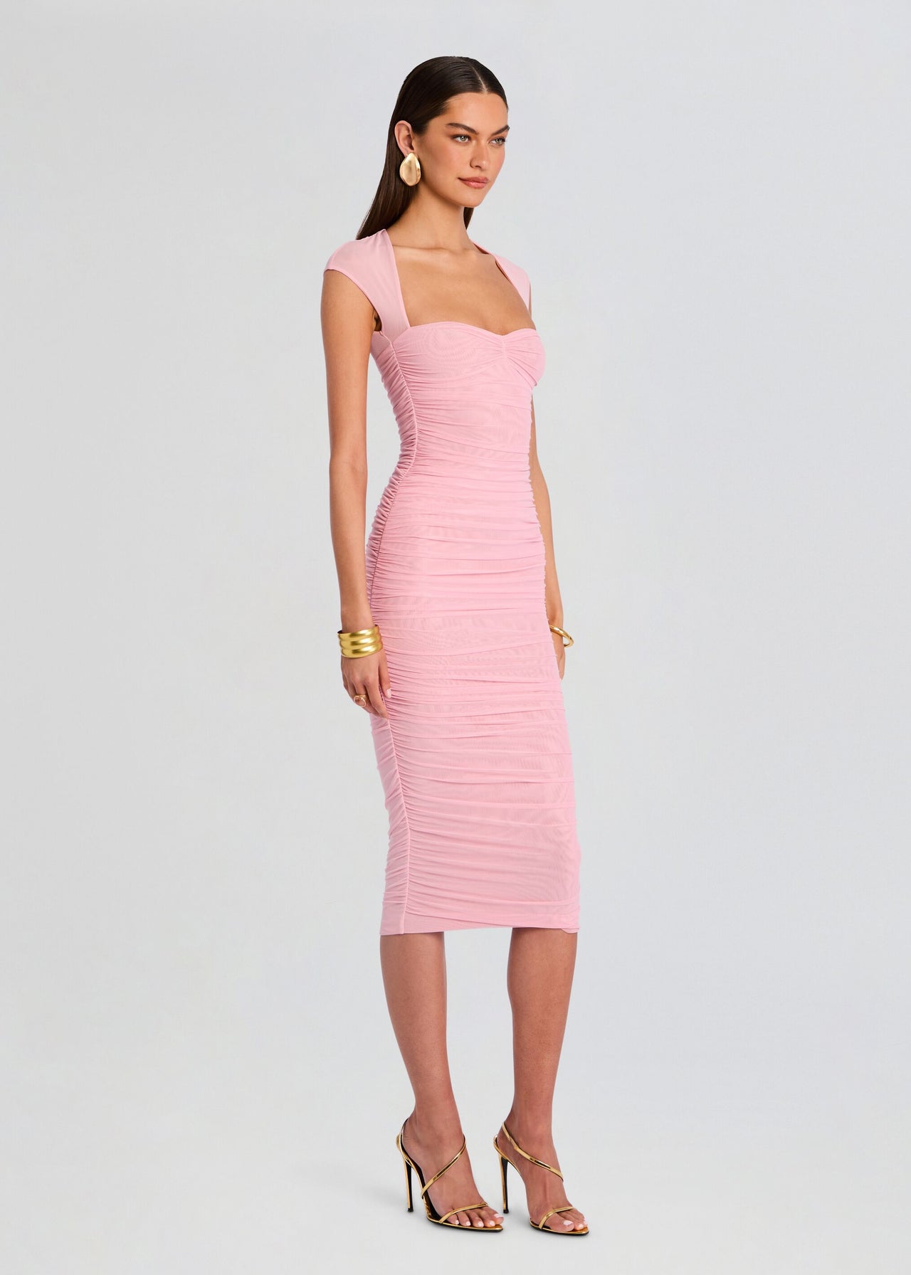 Kylie Mesh Midi Dress – Retrofete
