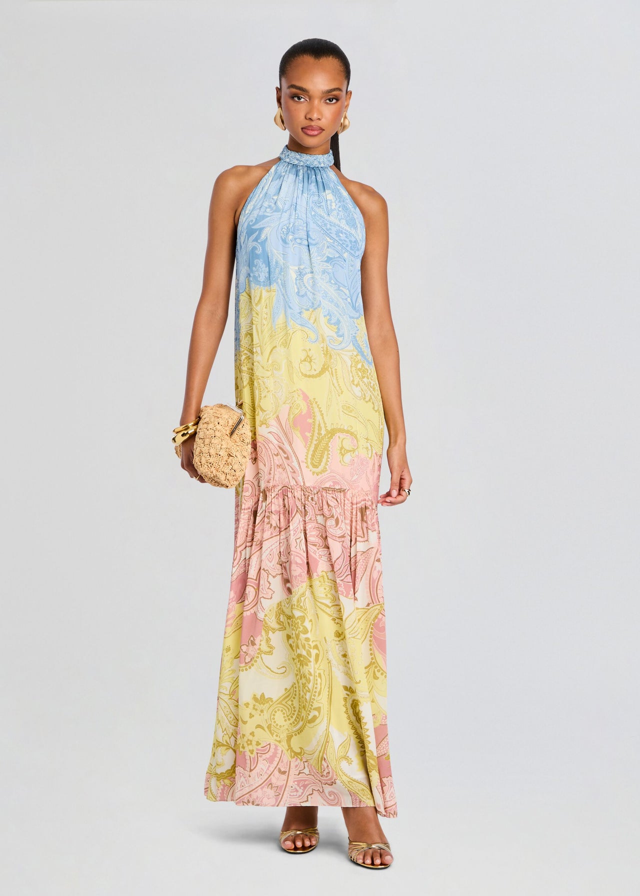 Fiza Halter Long Dress  Retrofete