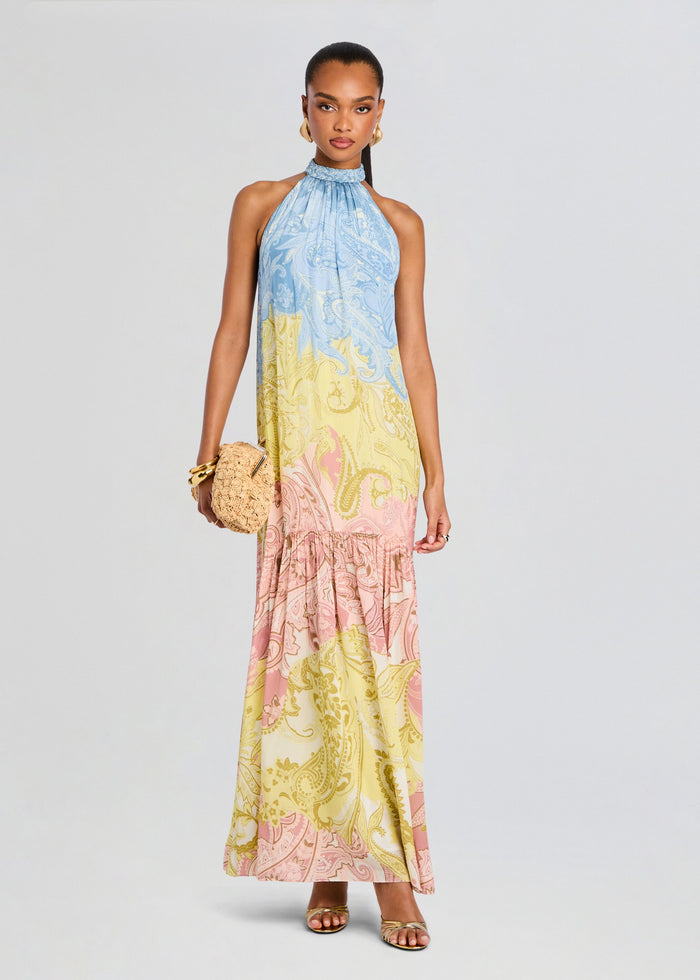 Fiza Halter Long Dress