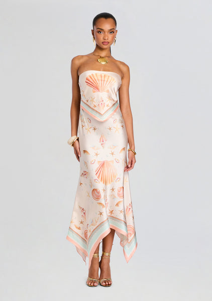 retrofete shayna silk dress Retrofete Shayna Silk Dress - Neutrals