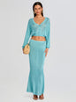 Harmony Metallic Knit Skirt