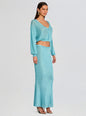 Harmony Metallic Knit Skirt