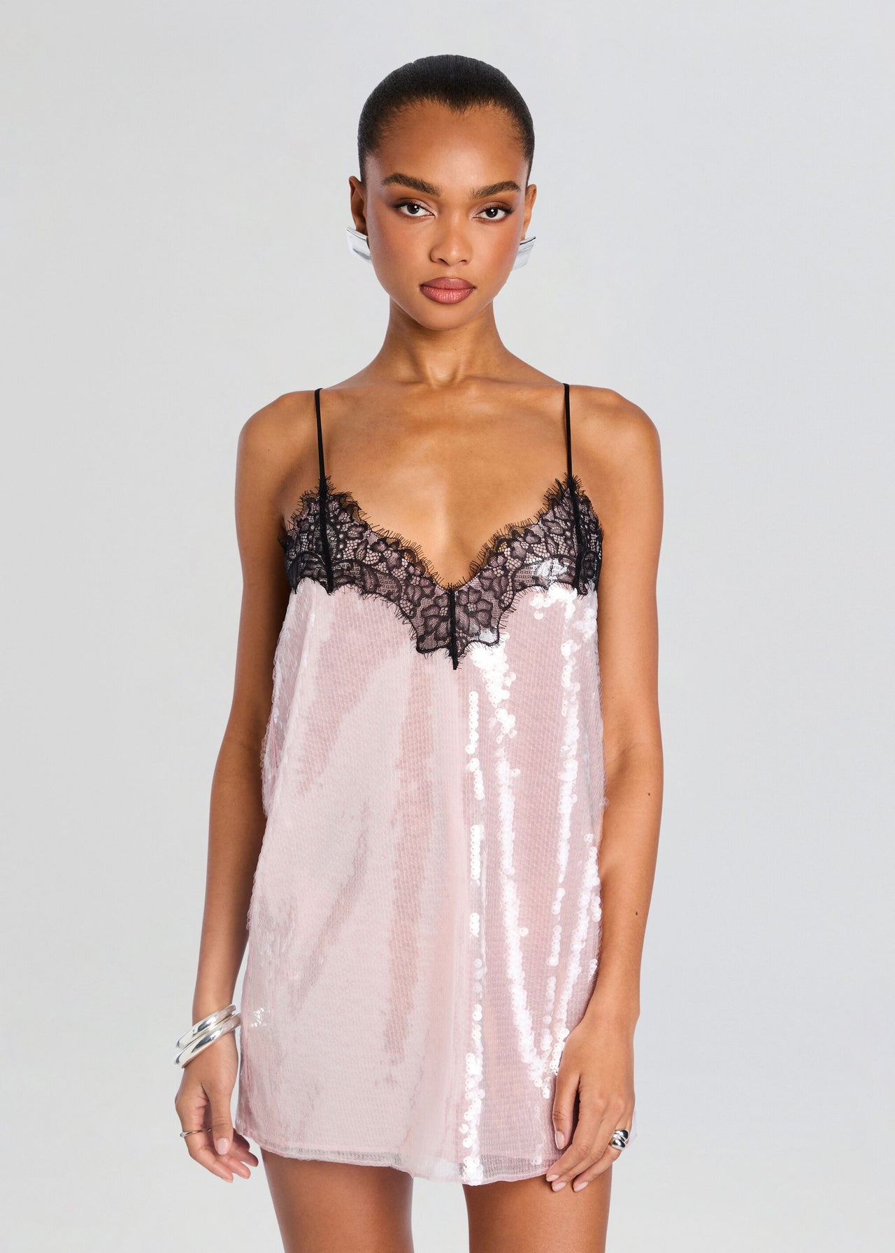 Olive Sequin Lace Dress – Retrofete