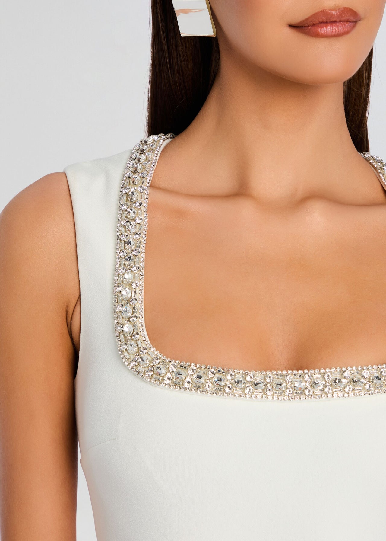 retroféte Women's Bexley Embellished Dress - White