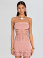 Vali Crochet Pearl Embellished Dress thumbnail media 5 of 5