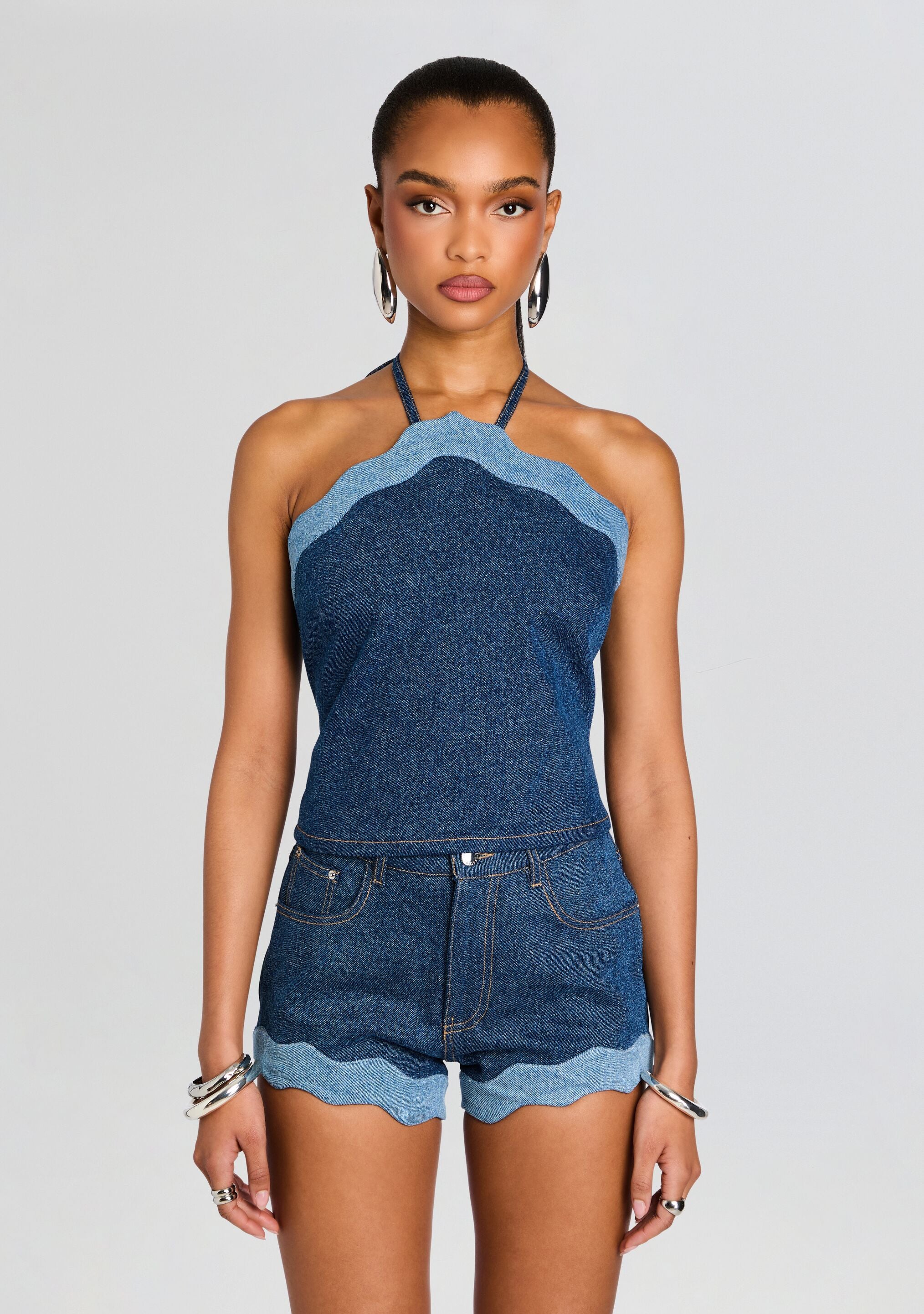 Rhonda Denim Top – Retrofete