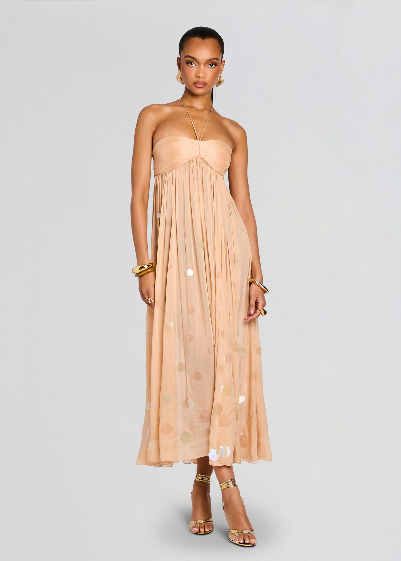 retrofte Women's Yanis Dress - White - Maxi dresses retrofte Women's Yanis Dress - White - Maxi dresses