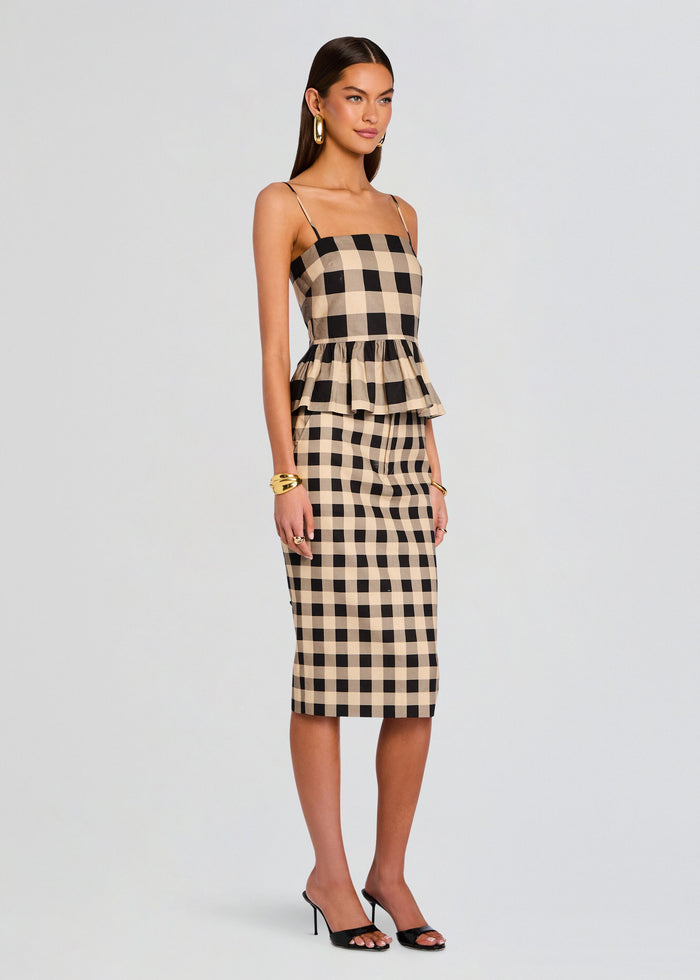 Carl Linen Midi Skirt media 3 of 5