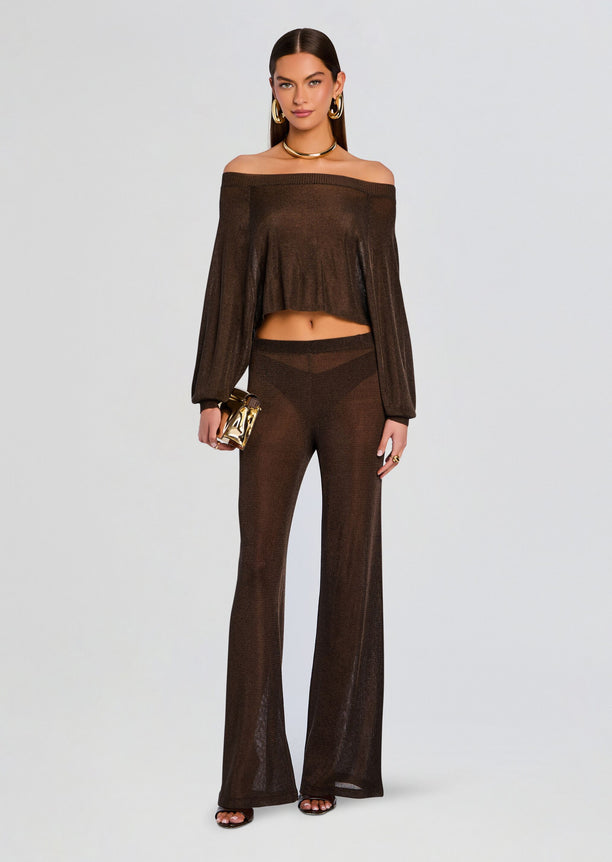 Felicity Metallic Knit Top