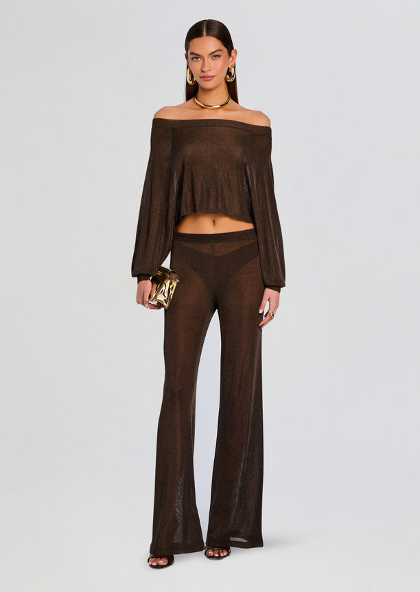 Sheldon Metallic Knit Pant