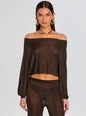 Felicity Metallic Knit Top