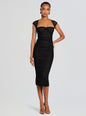 Kylie Mesh Midi Dress