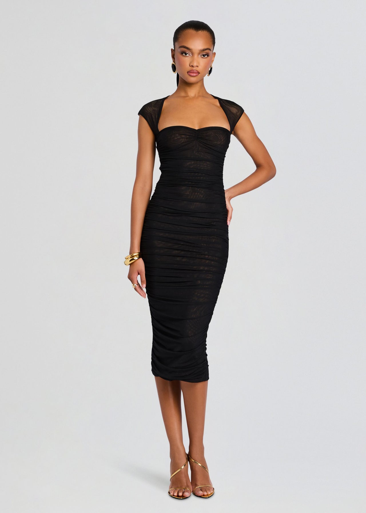 knee length dresses for ladies Luca Black Maxi Dress - US 6