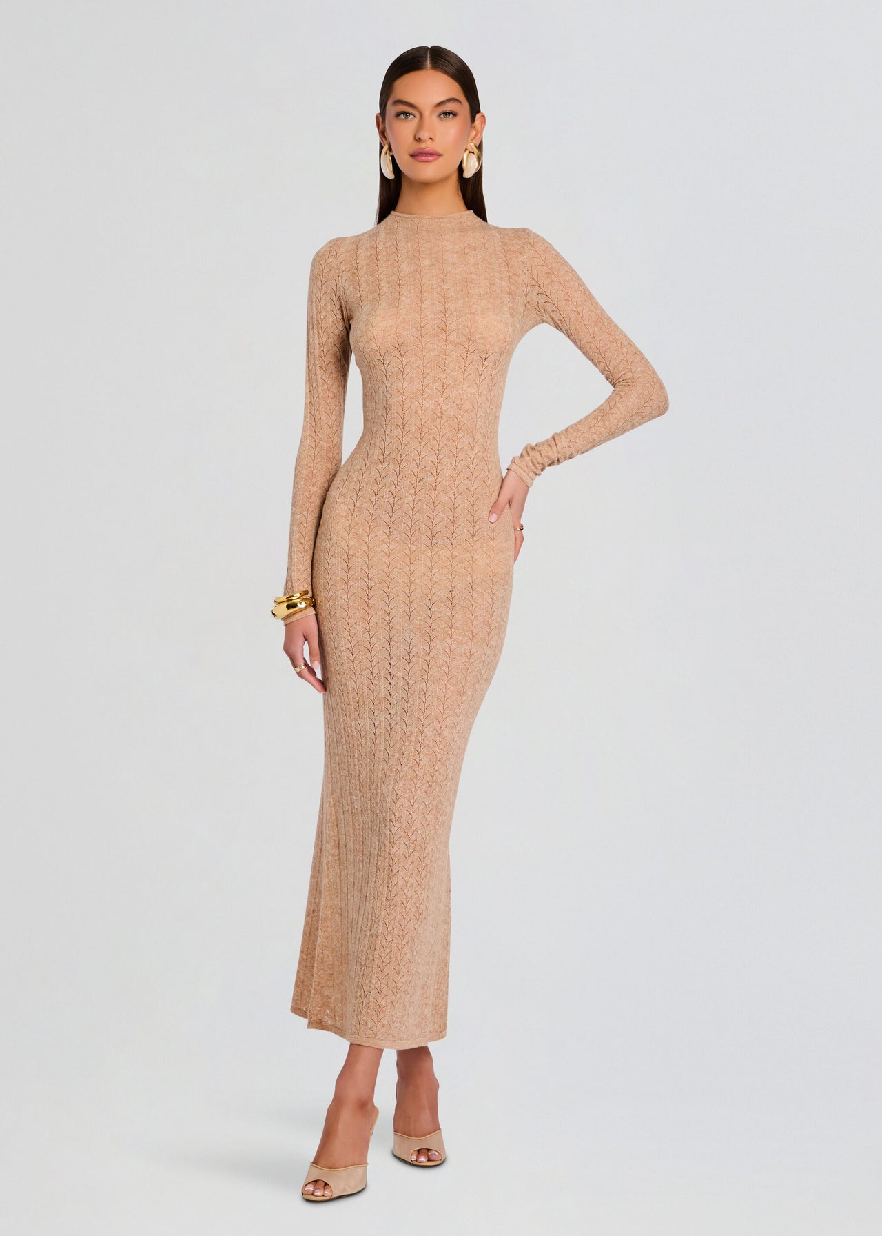 Una Knit Maxi Dress Sand / XXS Una Knit Maxi Dress Sand / XXS