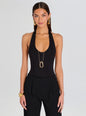 Bamboo Halter Bodysuit thumbnail media 1 of 5