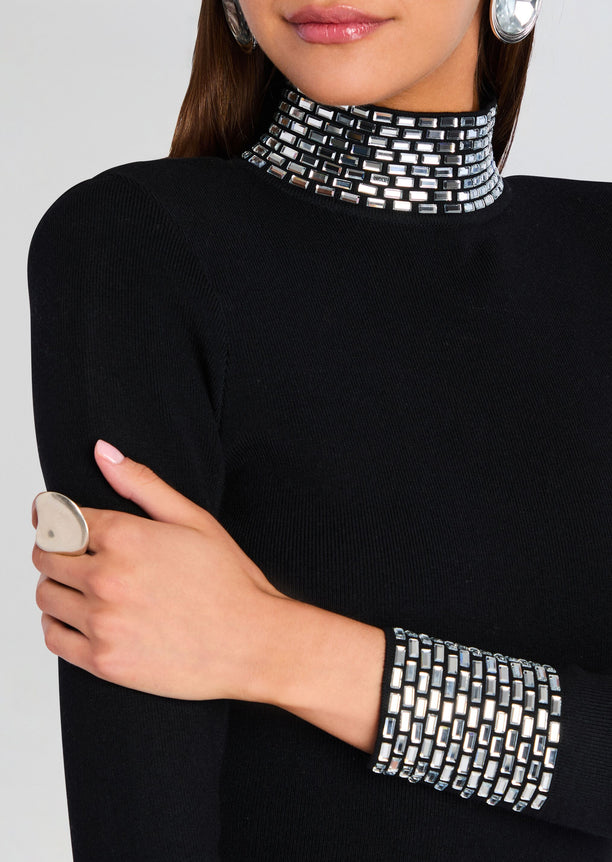 Corinth Embellished Knit Dress