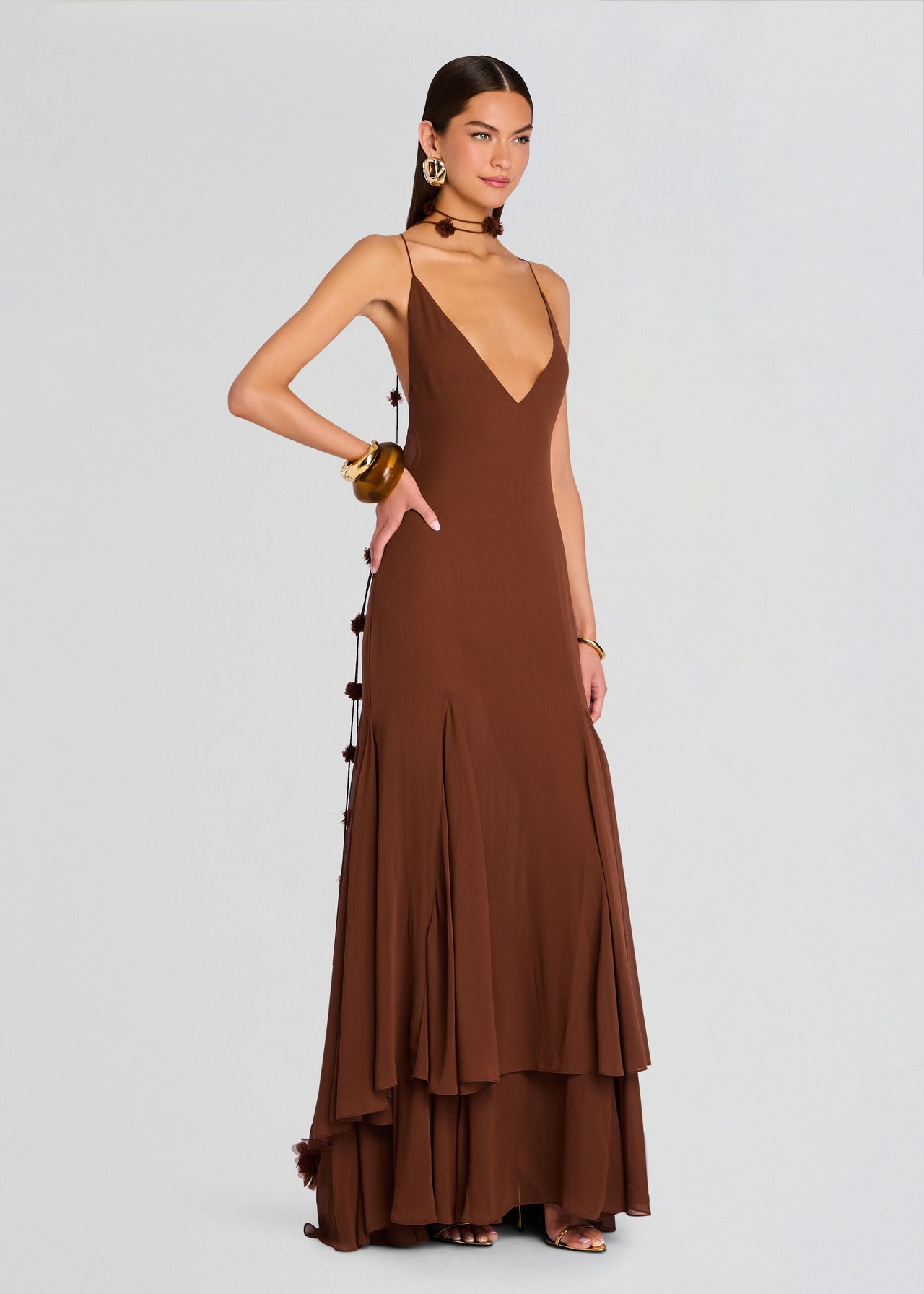 Deena Chiffon Dress – Retrofete