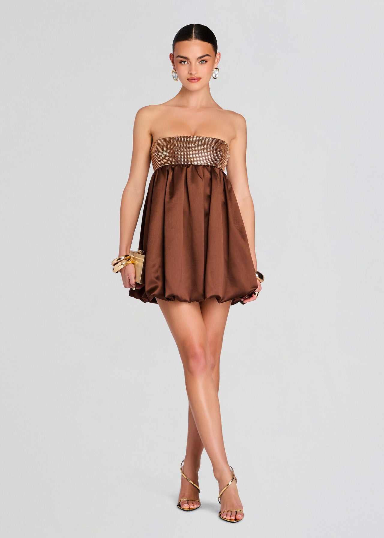 Retrofete Delfina Strapless Mini Dress