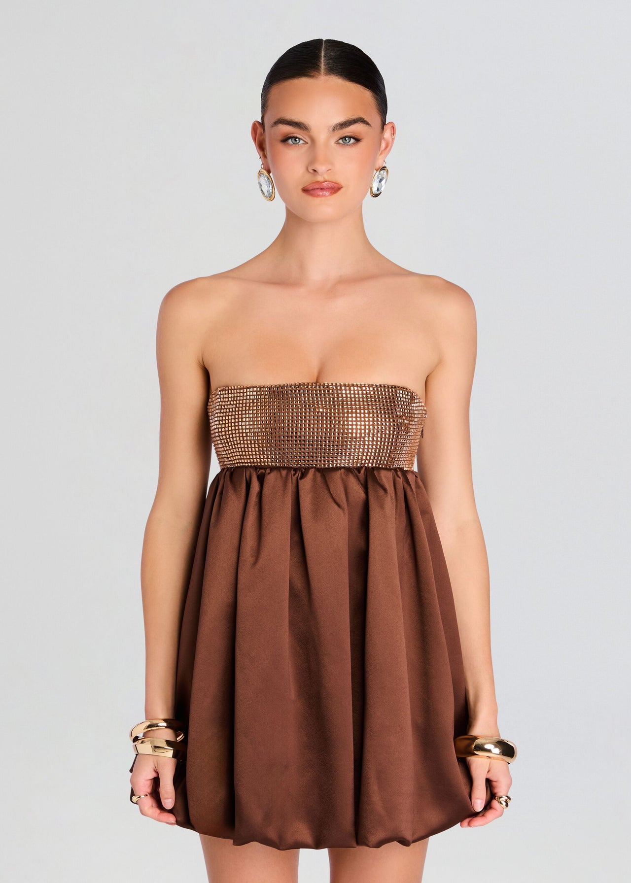 delfina mini dress Retrofete Delfina Strapless Mini Dress