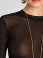 Ines Metallic Knit Top thumbnail media 2 of 5