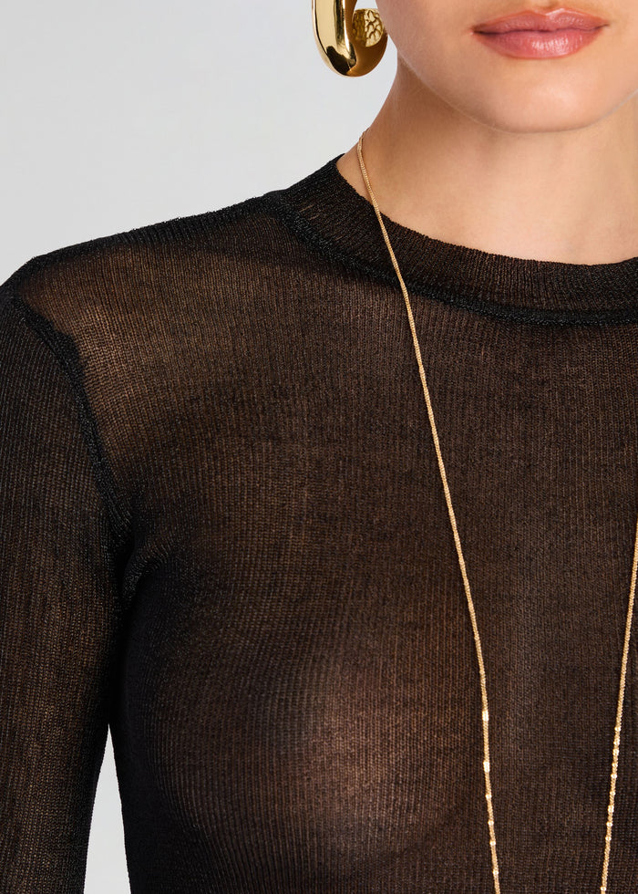 Ines Metallic Knit Top media 2 of 5
