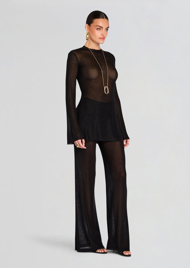 Ines Metallic Knit Top