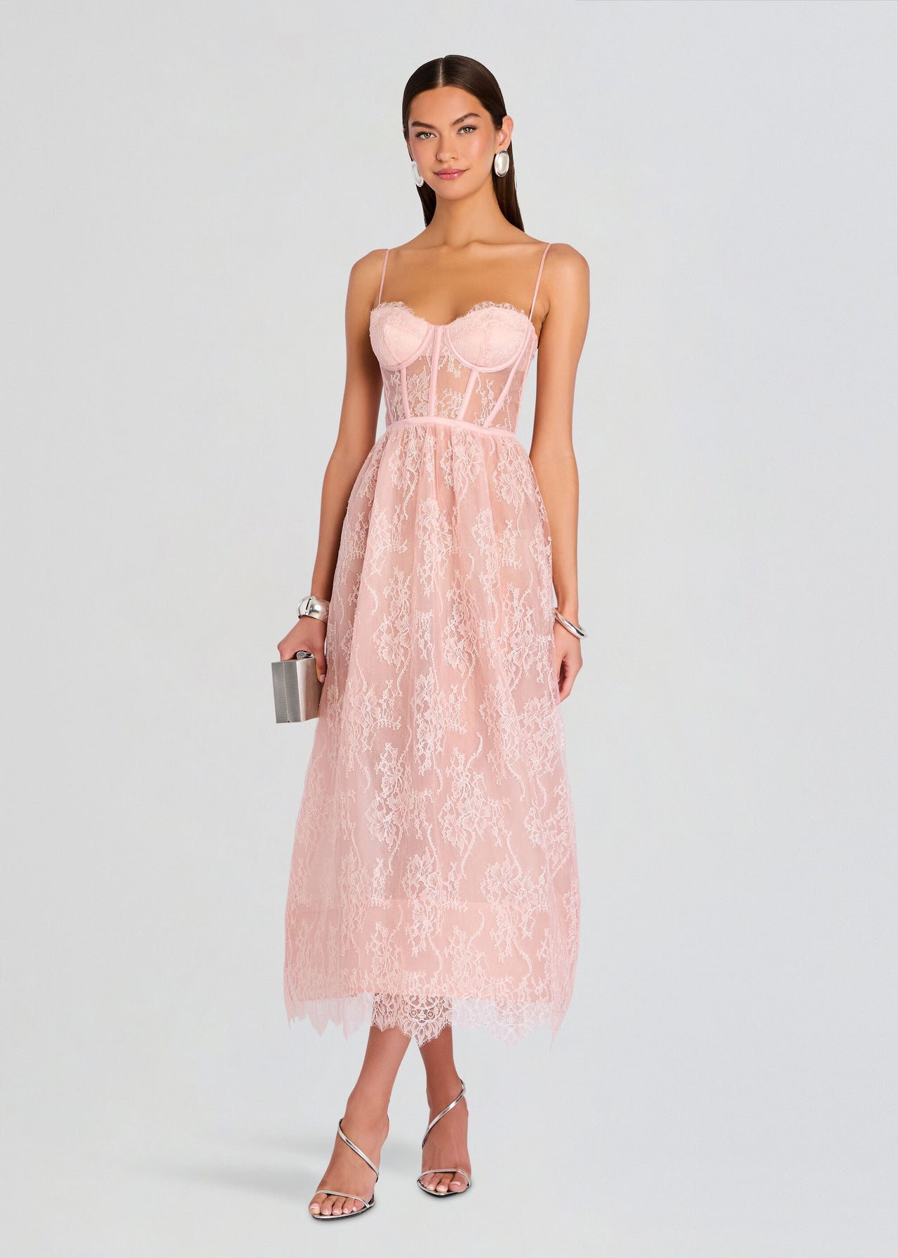 strapless open back dress Backless Butterfly Print Maxi Dress main image 0