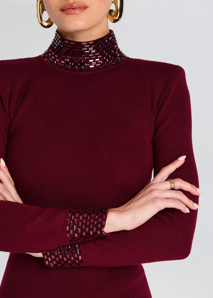 Monroe Embellished Knit Dress media 2 of 5