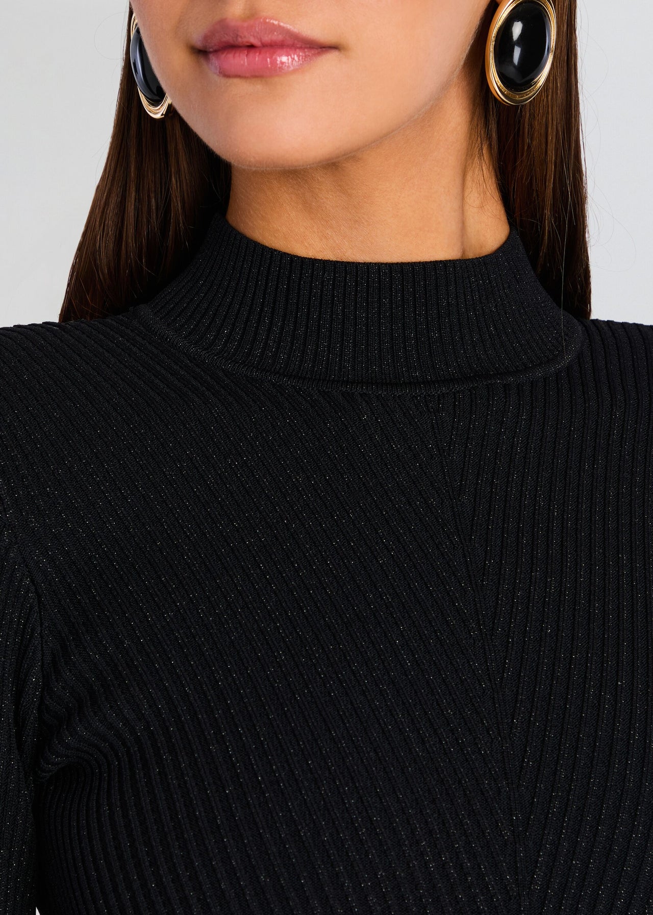 Retrofete Sydonie Knit Mini Dress - Metallic Black