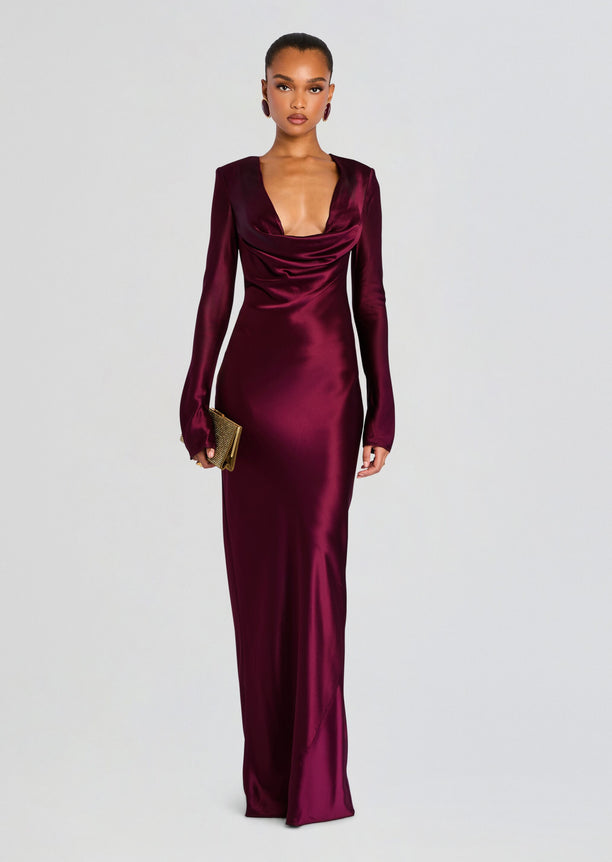 Anna Cowl Evening Dress