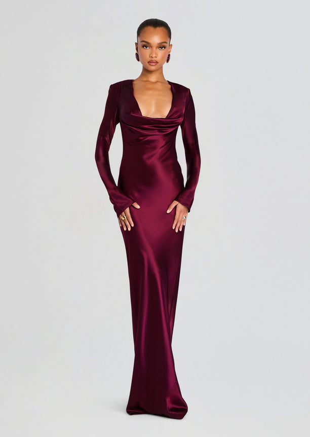 Anna Cowl Evening Dress