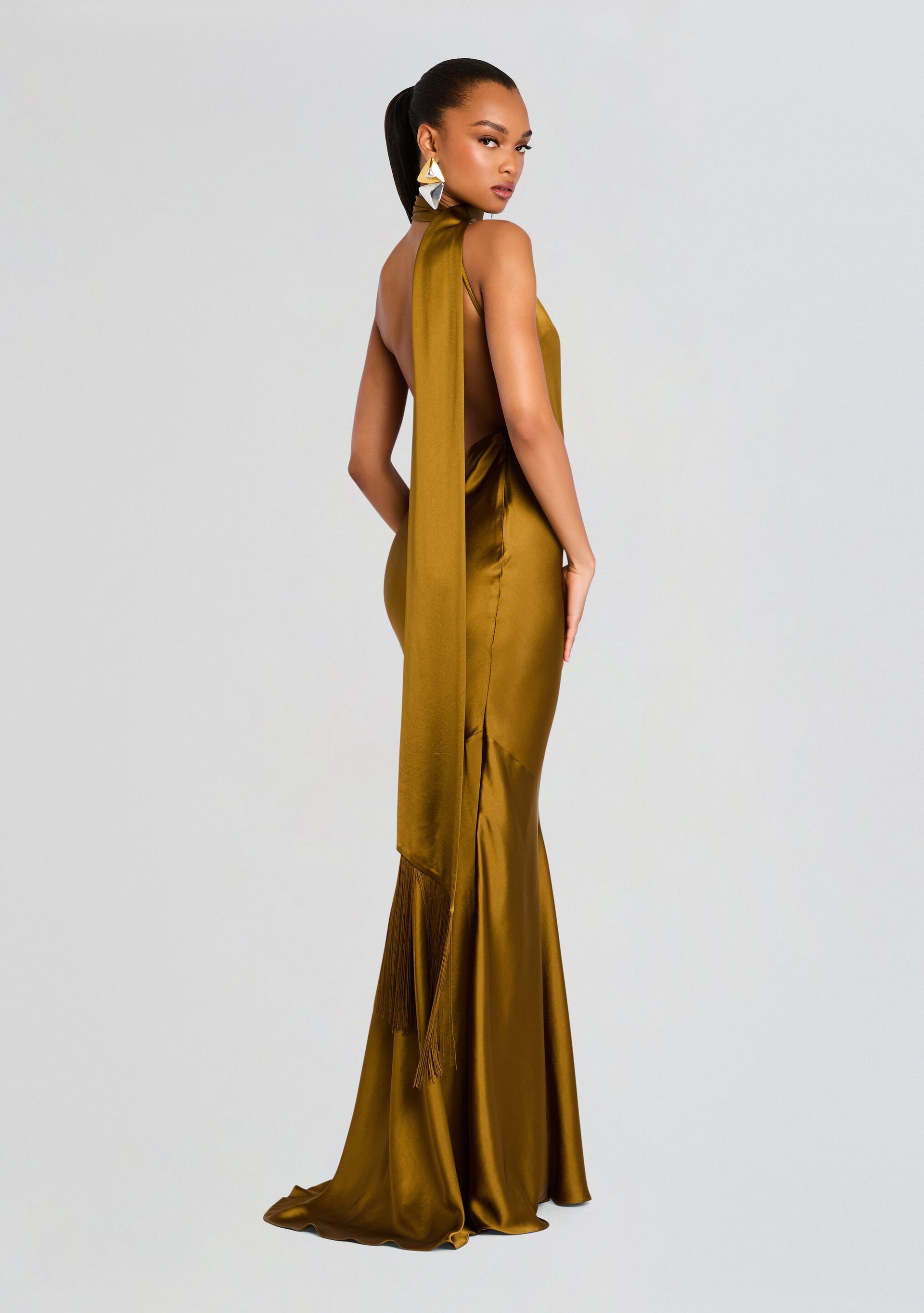 summer chic maxi dress Chic Yellow Sea Stripe Halter Neck Maxi Dress for Effortless Summer Style