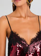 Olive Sequin Lace Dress thumbnail media 2 of 5