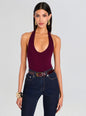Bamboo Halter Bodysuit thumbnail media 1 of 5