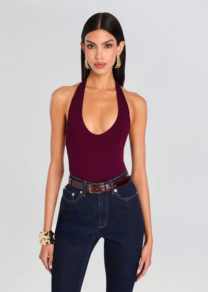 Bamboo Halter Bodysuit media 1 of 5