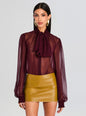 Hasli Silk Chiffon Top thumbnail media 1 of 5