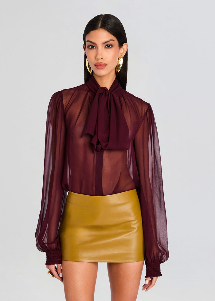 Hasli Silk Chiffon Top media 1 of 5