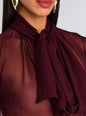 Hasli Silk Chiffon Top thumbnail media 2 of 5