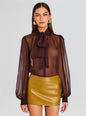 Hasli Silk Chiffon Top thumbnail media 1 of 5