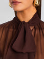 Hasli Silk Chiffon Top thumbnail media 2 of 5
