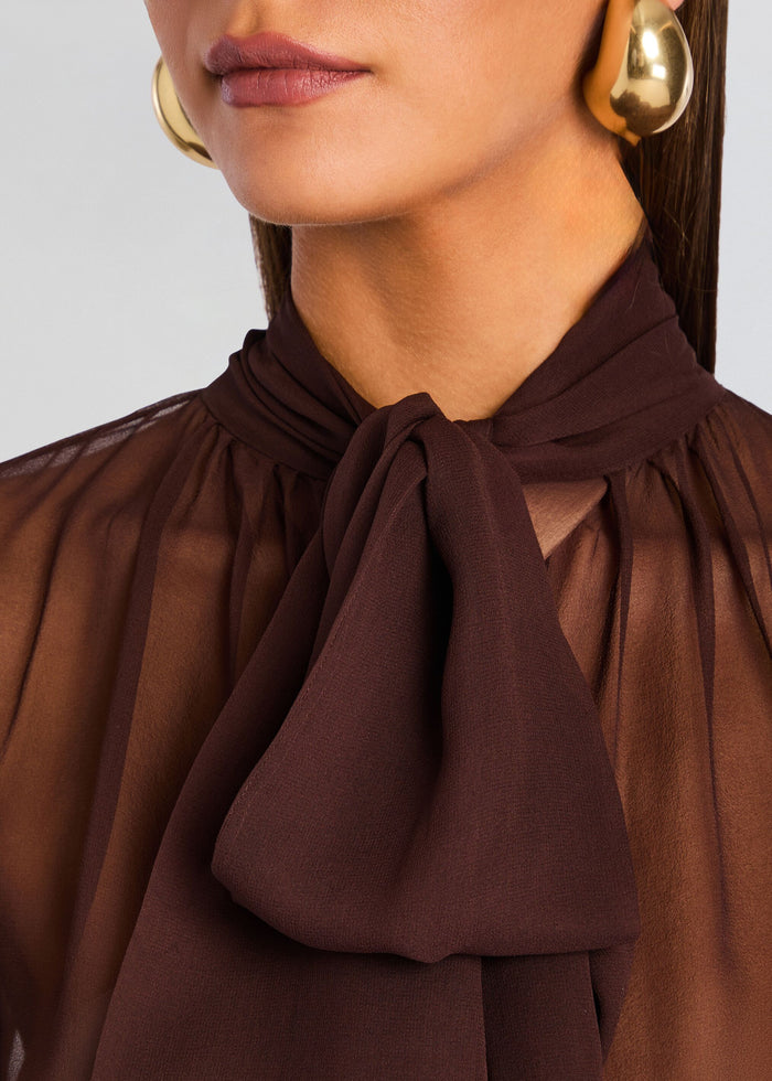 Hasli Silk Chiffon Top media 2 of 5