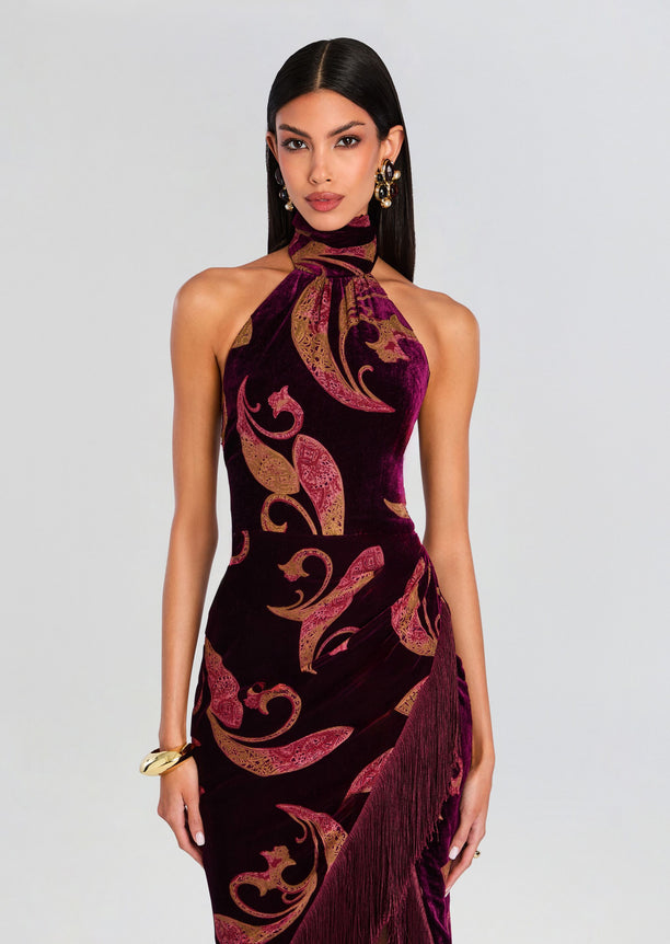 Iridessa Velvet Dress