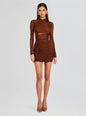 Moxey Ruched Mesh Mini Dress thumbnail media 1 of 5