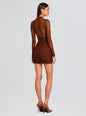 Moxey Ruched Mesh Mini Dress thumbnail media 4 of 5