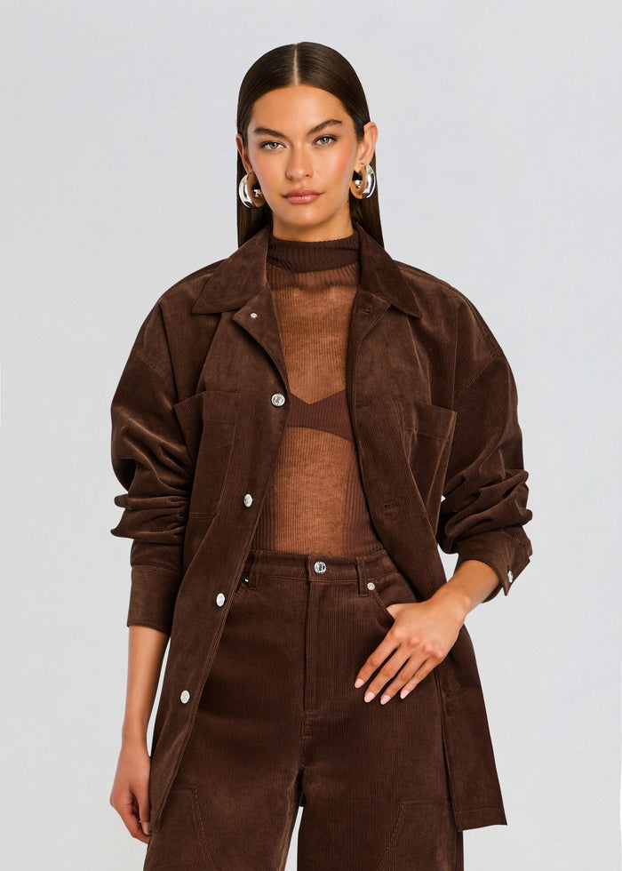 April Corduroy Shacket media 1 of 5