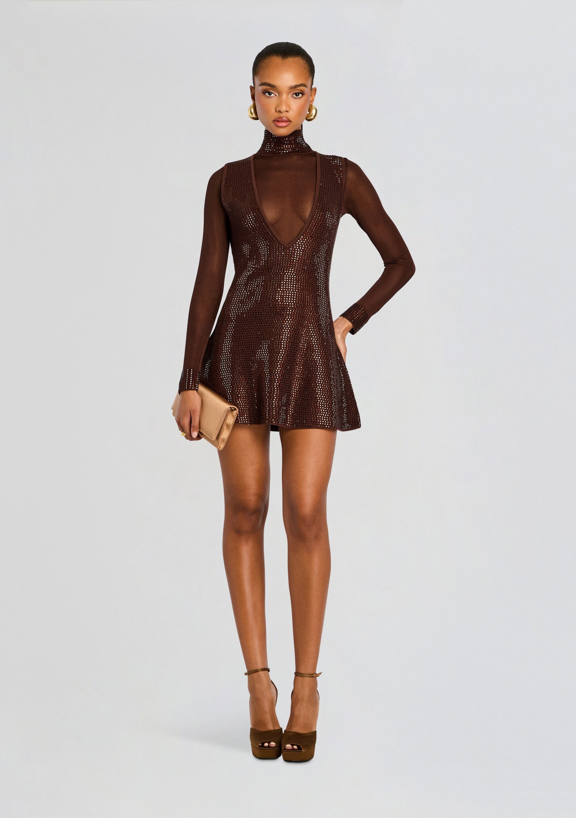 embellished brown dress Bastet – Retrofete long muumuu The 18 Best Light this sleeveless dress features Size:1XL