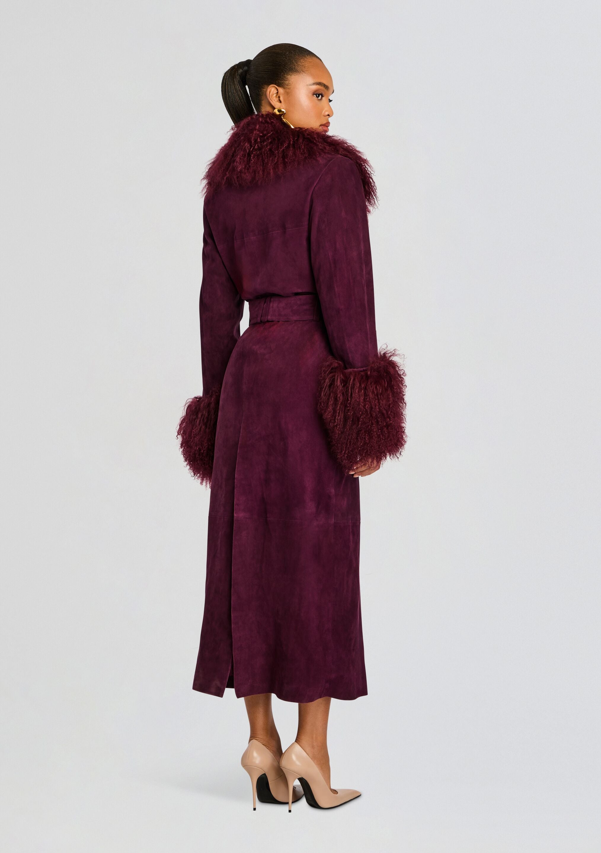 Britta Suede Coat – Retrofete